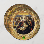 Madonna mit dem Granatapfel Weihnachtsfest Party G Einladung (Vorne/Hinten)