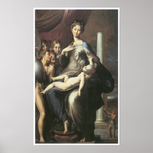 Madonna mit dem langen Hals, 1534-40 Poster (Vorne)