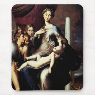 Madonna mit dem Long Neck von Parmigiano Mousepad
