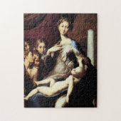Madonna mit dem Long Neck von Parmigiano Puzzle (Vertikal)