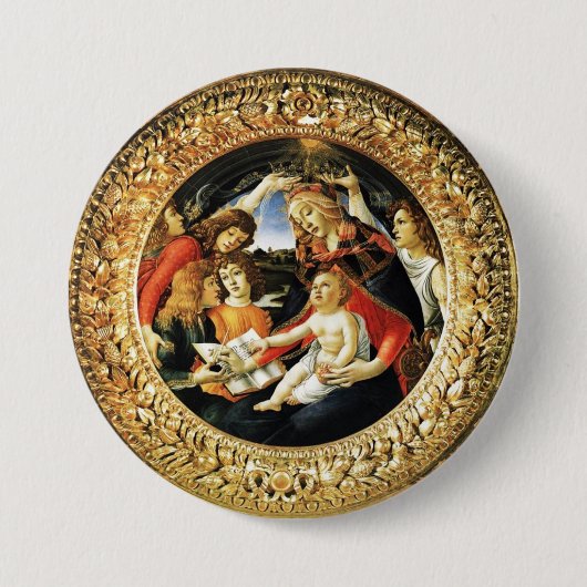Madonna mit dem Magnificat Button (Vorderseite)