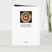 Madonna mit dem Magnificat Feiertagskarte (Rückseite)