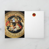 Madonna mit dem Magnificat Feiertagskarte (Innenseite)