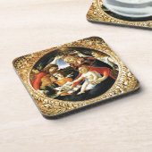 Madonna mit dem Magnificat Getränkeuntersetzer (Linke Seite)