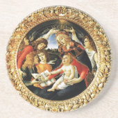 Madonna mit dem Magnificat Getränkeuntersetzer (Vorne)