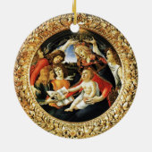 Madonna mit dem Magnificat Keramik Ornament (Hinten)