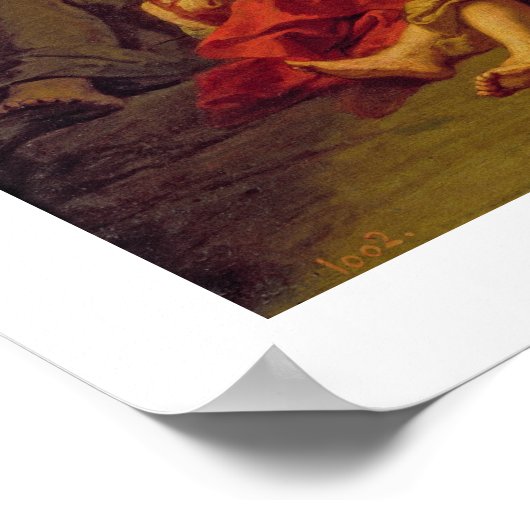 Madonna mit dem Magnificat Poster (Ecke)