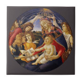 Madonna mit dem Magnificat von Botticelli Fliese (Vorderseite)