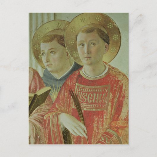 Madonna mit dem Schatten, Detail des Hl. Thomas Postkarte (Vorderseite)