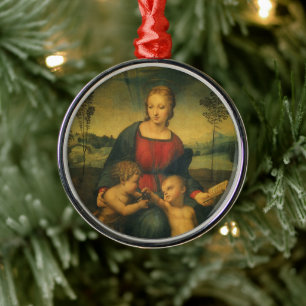 Madonna mit dem Stieglitz von Raphael Sanzio Ornament Aus Metall