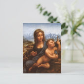 Madonna mit dem Yarnwinder von Da Vinci Postcard Postkarte (Stehend Vorderseite)