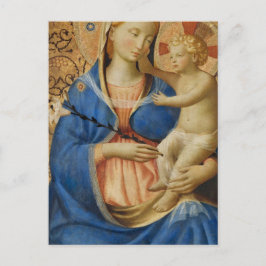 Madonna mit Demut von Fra Angelico Postcard Postkarte