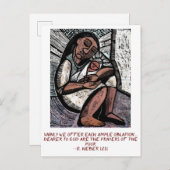 Madonna mit den Armen Ankündigungspostkarte (Vorne/Hinten)