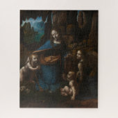 Madonna mit den Felsen, Jungfrau Maria, Jesus, Joh Puzzle (Vertikal)