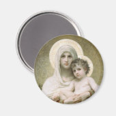 Madonna mit den Rose Magnet (Vorderseite/Rückseite)
