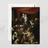 Madonna mit den Rose von Caravaggio Postkarte (Vorne/Hinten)