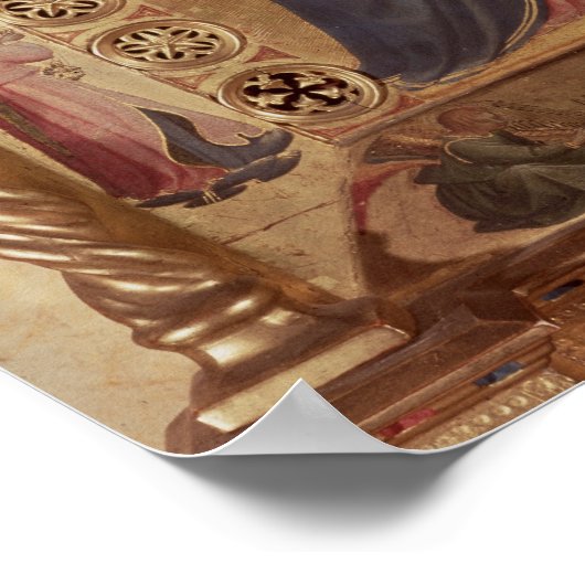 Madonna mit den Sternen Poster (Ecke)