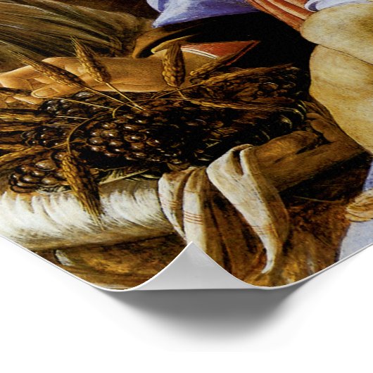 Madonna mit der Eucharistin Poster (Ecke)