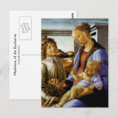 Madonna mit der Eucharistin Postkarte (Vorne/Hinten)