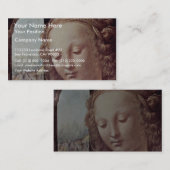 Madonna mit der Gartennelke durch Leonardo da Visitenkarte (Vorne/Hinten)