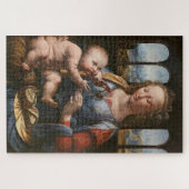 Madonna mit der Narbe - Leonardo da Vinci Puzzle (Horizontal)