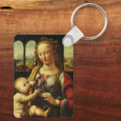 Madonna mit der Narbe von Leonardo da Vinci Schlüsselanhänger (Rückseite)