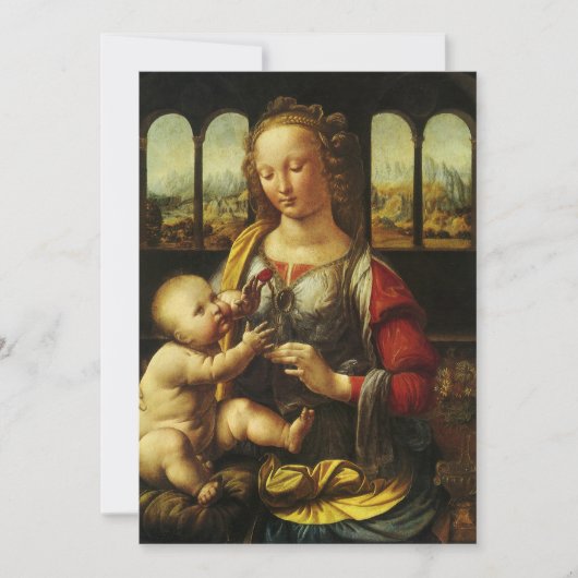 Madonna mit der Nelke von Leonardo da Vinci (Vorderseite)