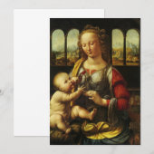 Madonna mit der Nelke von Leonardo da Vinci (Vorne/Hinten)