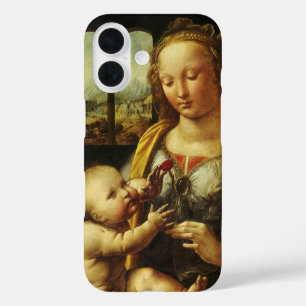 Madonna mit der Nelke von Leonardo da Vinci iPhone 16 Hülle