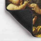 Madonna mit der Nelke von Leonardo da Vinci Mousepad (Ecke)