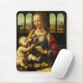 Madonna mit der Nelke von Leonardo da Vinci Mousepad (Mit Mouse)