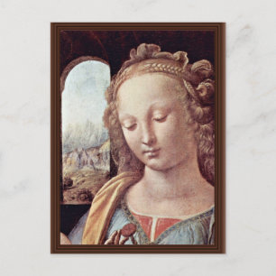 Madonna mit der Nelke von Leonardo da Vinci Postkarte