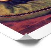 Madonna mit grünem Kissen Poster (Ecke)