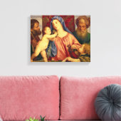 Madonna mit Joseph Leinwanddruck (Insitu (Wohnzimmer))
