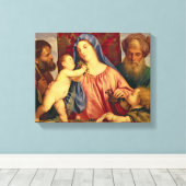 Madonna mit Joseph Leinwanddruck (Insitu (Holzboden))