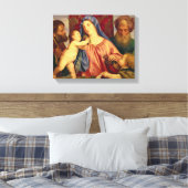 Madonna mit Joseph Leinwanddruck (Insitu (Schlafzimmer))