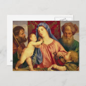 Madonna mit Joseph Postkarte (Vorne/Hinten)