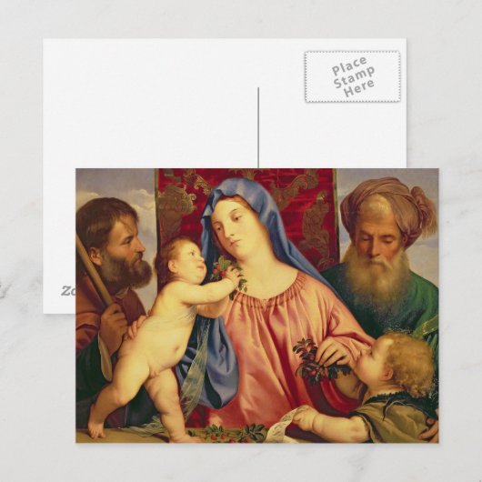 Madonna mit Joseph Postkarte (Vorne/Hinten)