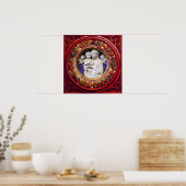 MADONNA MIT KIND, ANGELS RENAISSANCE FLORAL CROWN POSTER (Küche)