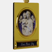 MADONNA MIT KIND Banner-Ornament GOLD (Rechts)