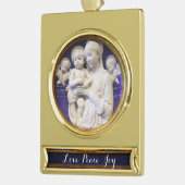 MADONNA MIT KIND Banner-Ornament GOLD (Links)