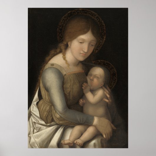 Madonna mit Kind - Correggio Kunstvoll wandern im  Poster (Vorne)