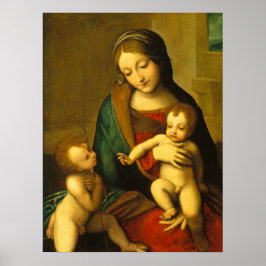 Madonna mit Kind - Correggio Kunstvoll wandern im  Poster
