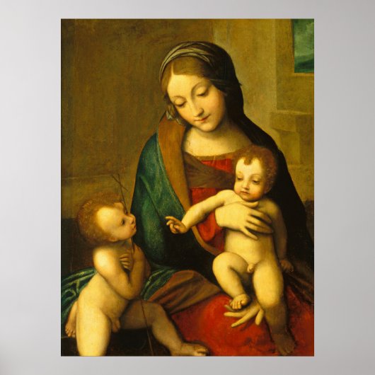 Madonna mit Kind - Correggio Kunstvoll wandern im  Poster (Vorne)