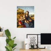 Madonna mit Kind - de la Almedina Kunstmuseum Poster (Heimbüro)