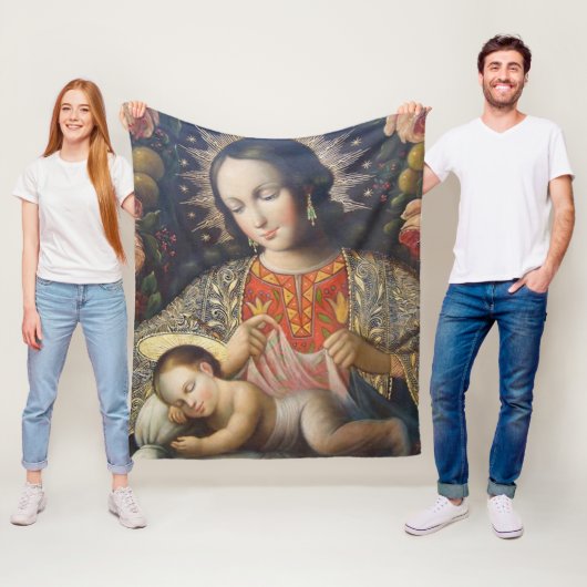 Madonna mit Kind Fleecedecke (Beispiel)