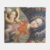 Madonna mit Kind Fleecedecke (Vorderseite (Horizontal))