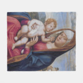 Madonna mit Kind Fleecedecke (Vorderseite (Horizontal))