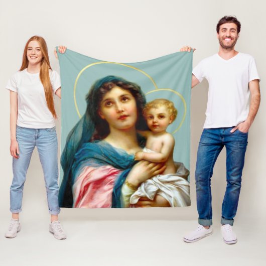 Madonna mit Kind Fleecedecke (Beispiel)