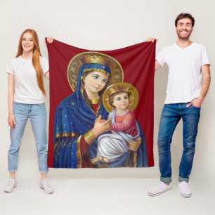 Madonna mit Kind Fleecedecke